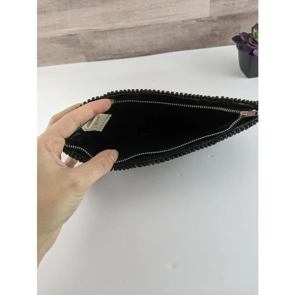 Beautiful Black Beaded Clutch